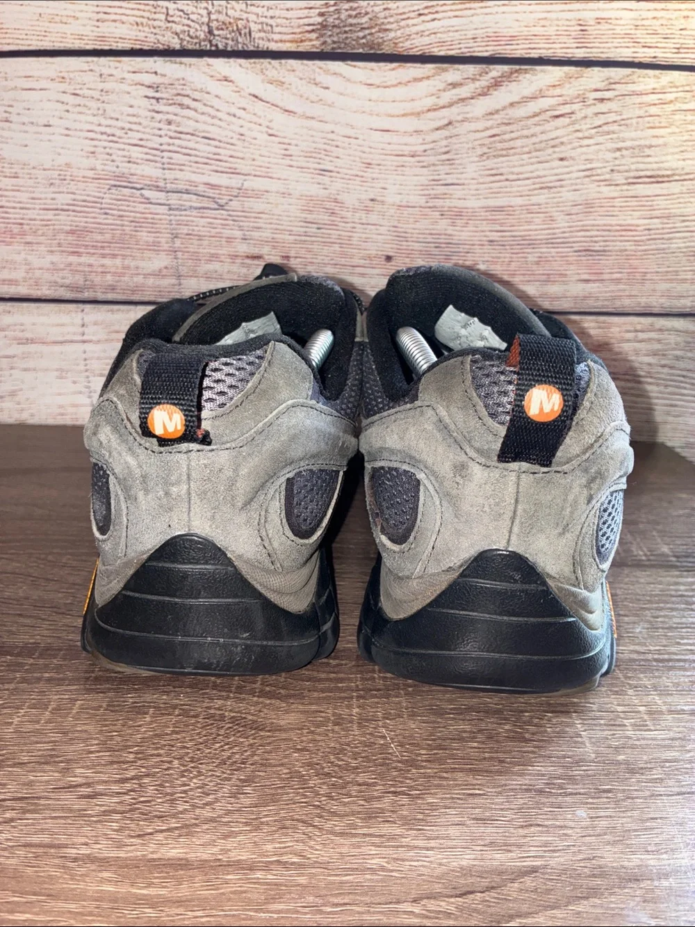 Pre Owned Merrell Moab 2 Men's 13  Black& Gray Trail Shoes